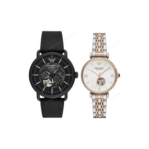 EMPORIO ARMANI Автоматический Механический Движение Унисекс Часы 43 мм Черные