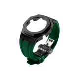 Черный стальной корпус + зеленый ремень + черная застежка-бабочка + инструмент