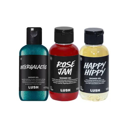 LUSH Активные увлажняющие и гидратирующие гели для душа очищающие 100 г * 3
