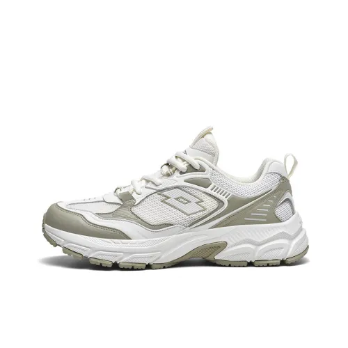 LOTTO Shock Absorbers Slip-Resistant Abrasion-Resistant Low Top Беговые кроссовки Мужские Айвори Белый