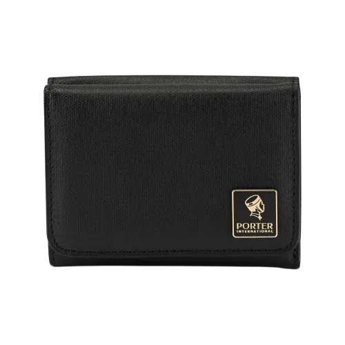 PORTER OUNCE Хлопок с ПУ (полиуретан) и холст кошелек для монет унисекс черный