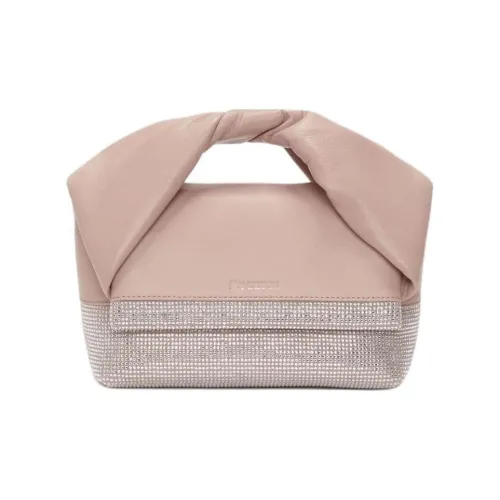 JW Anderson Full с рельефной телячьей кожей маленькая сумка через плечо из козьей кожи сумка среднего размера женская серый розовый