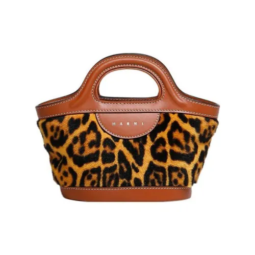 MARNI TROPICALIA Сумка через плечо из коровьей кожи мини-сумка женская с леопардовым принтом