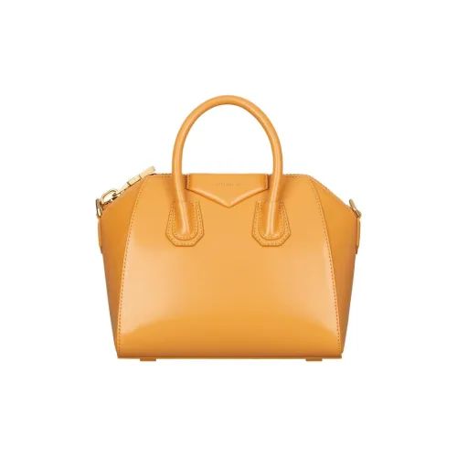 Givenchy Antigona Коробка Телячья кожа Сумка через плечо Сумка Мини Женские Orange Rouge