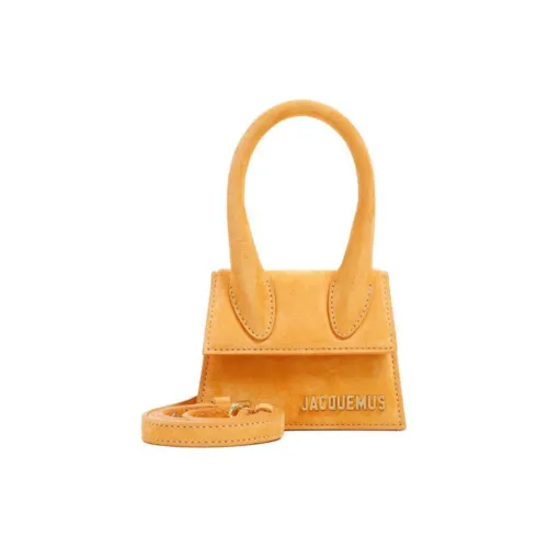 Jacquemus Le Chiquito Замша Кожа Ручная Сумка Сумка через плечо Мини Женская Апельсиновая