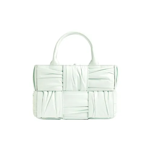 Bottega Veneta Arco Коровья кожа Тоут Сумка Сумка для покупок Сумка Мини Женская Ледниково-голубая