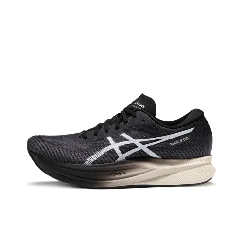 Asics Magic Speed 2,0 Low Топ Карбоновая плита Беговые кроссовки Женские Черный белый