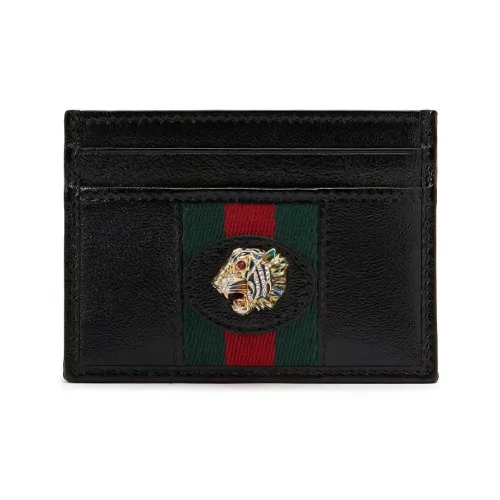 GUCCI Rajah Кожа Держатель для карт Держатель для карт Унисекс Черный