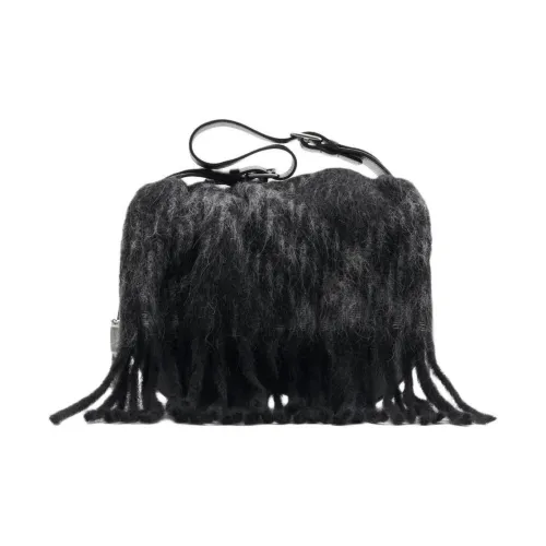 Burberry Шахматы С рельефом Телячья кожа Сумка через плечо Сумка на плечо Женская Черный Белый