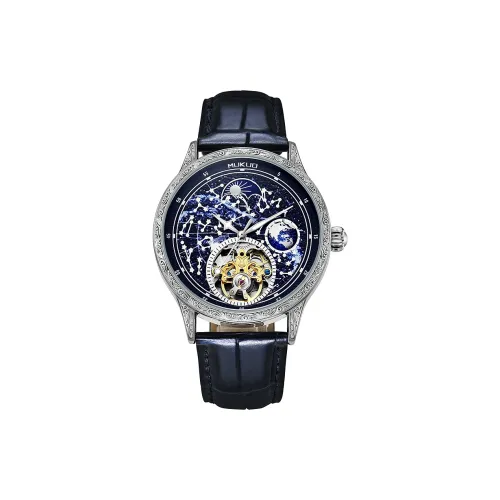 MUKUO Автоматический Механический Movement Унисекс Часы 43 мм Синие