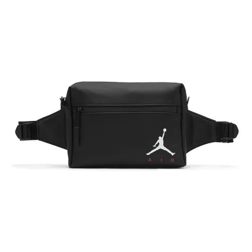 Джордан Полиэстер Одно Плечо Через Плечо Бананка Стандартный Унисекс Черный