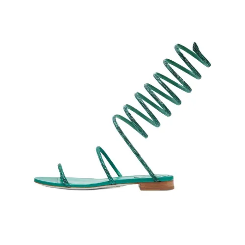 RENE CAOVILLA SUPERCLEO one Ремень Сандалии 1см Женские Зеленые