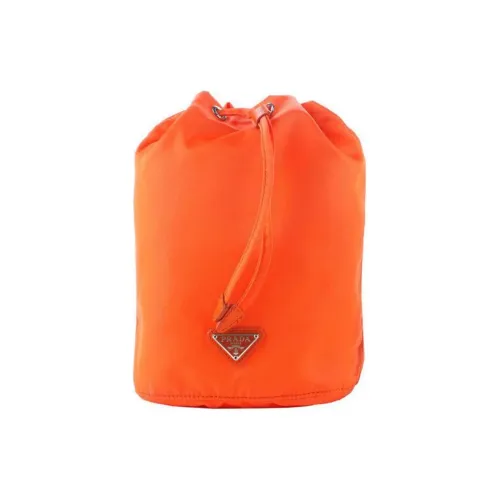 PRADA Нейлон Косметичка Туалетная сумка Женская Оранжевая