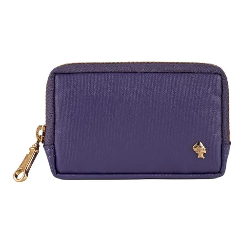 Porter Linen PU (полиуретан) с кожаными вставками кошелек для монет унисекс дымчато-лиловый