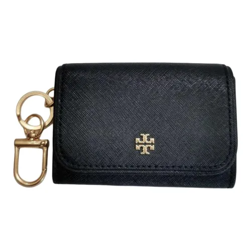 TORY BURCH Emerson кожаный кошелек держатель для карт женский черный