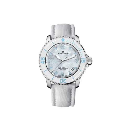 BLANCPAIN FIFTY FATHOMS Автоматический Механический Механизм Мужские Часы 45 мм Белый Циферблат Корпус из Нержавеющей Стали