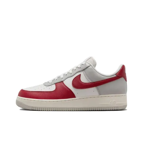 Nike Air FORCE 1 Low Топ Скейтборд Кроссовки Мужские Белый Серый Красный