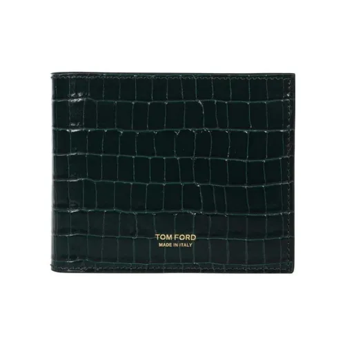 TOM FORD Телячья кожа Кошелек Мужской Зеленый