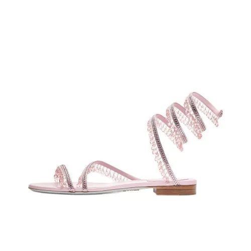 RENE CAOVILLA Chandelier One Strap Sandals 1cm Women's Pink