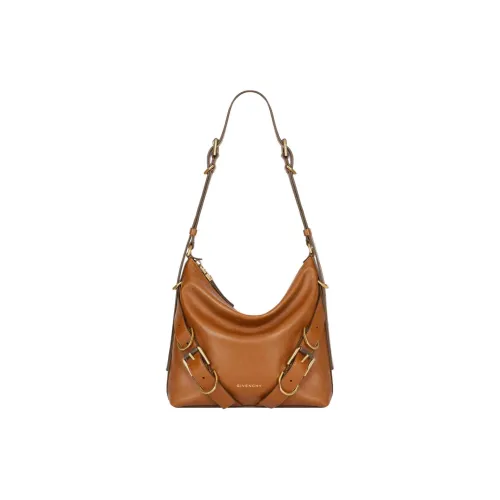 GIVENCHY Voyou Яркий Сумка через плечо из кожи буйвола Женская Мягкая Коричневая