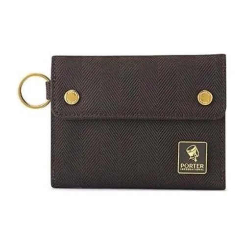 PORTER Нейлон Монетница Унисекс Кофейный
