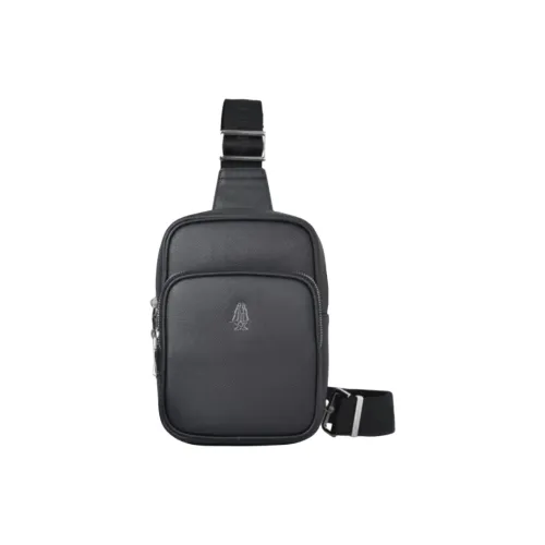 Hush Puppies Коровья кожа с тканью путешествие маленькая сумка через плечо рюкзак мужская серый черный