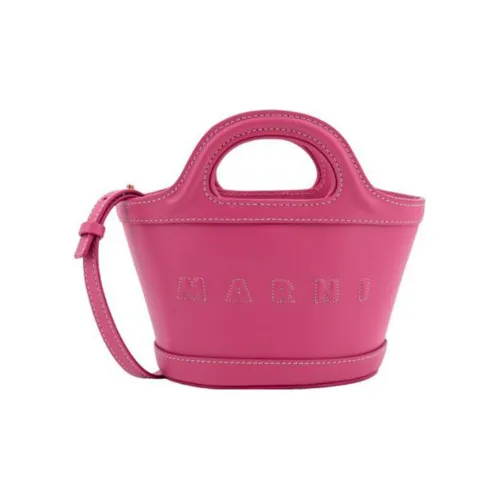 MARNI TROPICALIA Телячья кожа Сумка через плечо Сумка Extra Mini Женская Розовая
