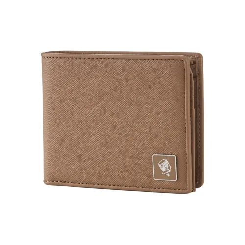 PORTER Высокое качество Pebble Текстурированная коровья кожа Кошелек Унисекс Коричневый