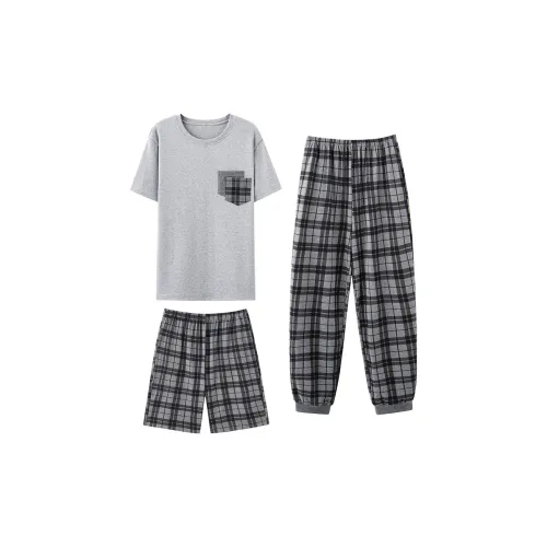 The Story Of The Flower Season Пижамный комплект Мужской Серый