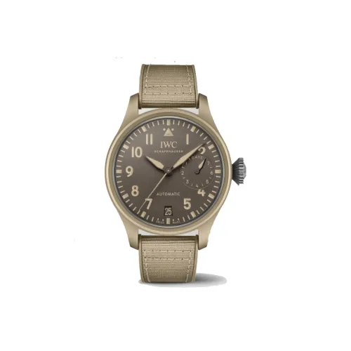 IWC Автоматический Механический Часы Мужской Pilot Collection 46 мм Кофейного Цвета