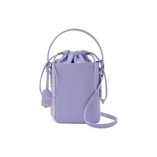 TAD FAB Замшевая ткань Ведрообразная сумка Женская Светло-фиолетовая