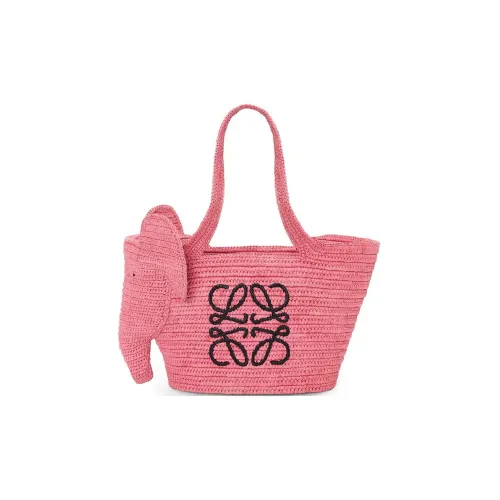 LOEWE Рафия Crossbody Сумка Маленькая Женская Sunset Pink