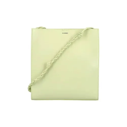 JIL SANDER Tangle Телячья кожа Плечевая сумка Унисекс Зеленый
