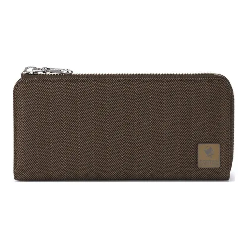 PORTER Нейлон Кошелек Унисекс Кокос Коричневый