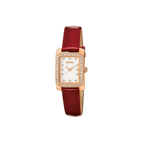 Folli Follie Women's Watch Кварцевый механизм Кожаный ремешок 20 мм Белый циферблат