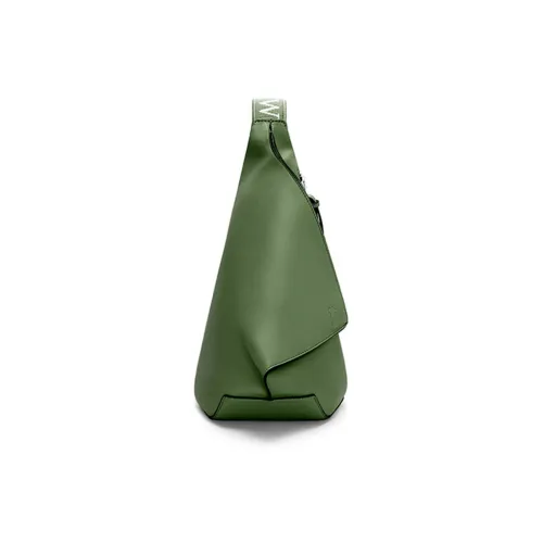 LOEWE Anton Sling Телячья кожа Сумка через плечо Sling Сумка Мужская Hunter Зеленый