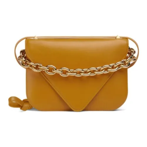 Bottega Veneta Сумка-конверт из телячьей кожи сумка через плечо среднего размера женская желтая