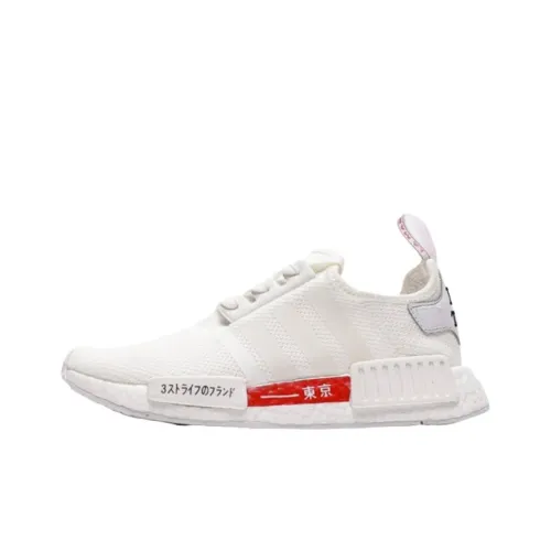 Adidas Originals NMD_R1 Slip Resistant Abrasion Resistant Низкий Топ Casual Унисекс Белый Черный Красный