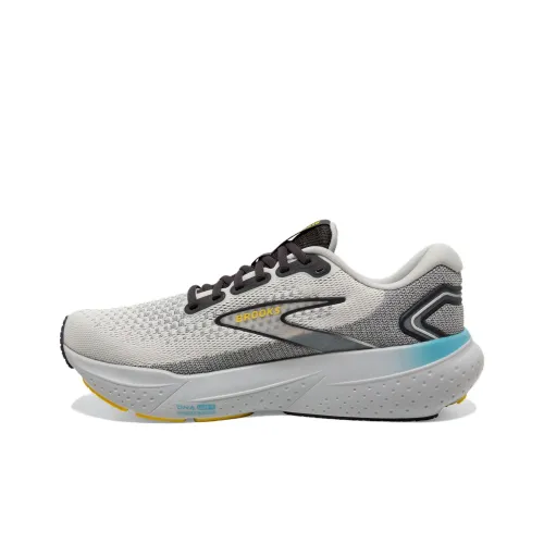 Brooks Glycerin 21 Беговые кроссовки Низкий топ Кокосовое молоко/Железно-серый/Желтый Мужской