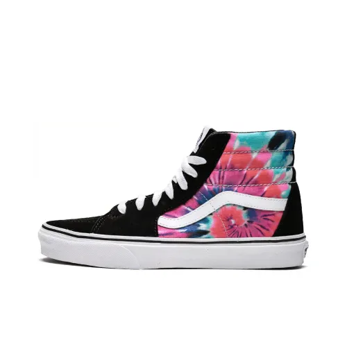 VANS SK8 Галстук DY High Топ Кроссовки для скейтбординга Женские Розово-синие