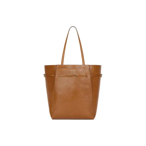 Givenchy Voyou Сумка Tote из кожи буйвола с трещинами сумка для покупок сумка через плечо среднего размера женская коричневая