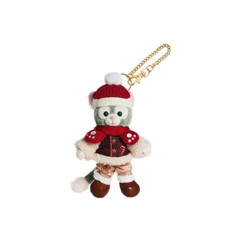 Disney 2022 Duffy and Friends Warm Winter Collection Джелатони Куклы Плюшевый Брелок 15 см Высота Shanghai Disney