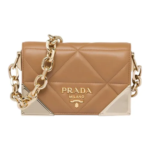 PRADA Сумка через плечо из кожи сумка на плечо женская карамельно-коричневый