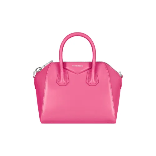 Givenchy Antigona Сумка через плечо из коровьей кожи мини-сумка женская неоновый розовый