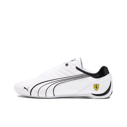 PUMA Scuderia Ferrari Slip-resistant Abrasion-resistant Lightweight Low-Top Marathon Running Shoes Men's Black White PUMA Scuderia Ferrari Противоскользящие Износостойкие Легкие Низкие Кроссовки для Бега на Дистанцию Мужские Черно-Белые