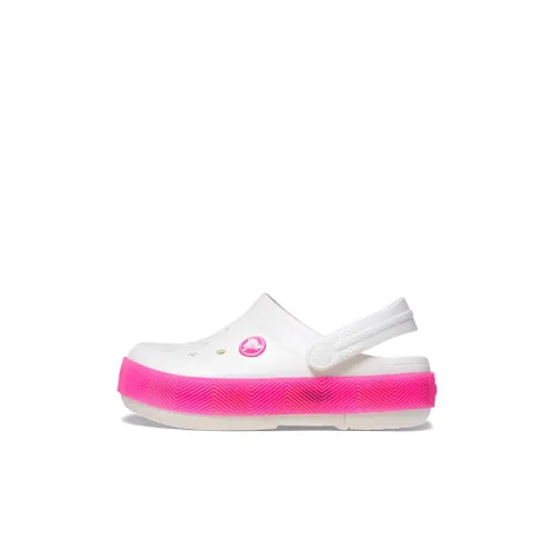 Crocs Сабо Slip-resistant Abrasion-resistant Children's Sandals White Pink Baby