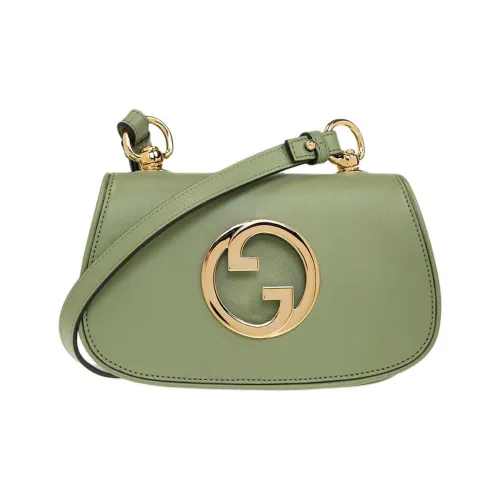 GUCCI Blondie Кожа Сумка через плечо Мини Женская Зеленая