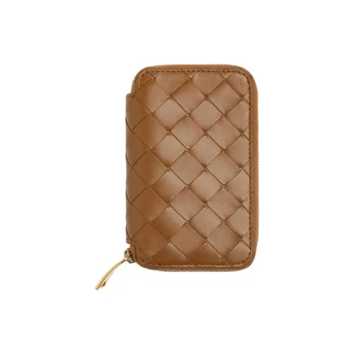 Bottega Veneta Lambskin Key Pouch Женские Древесный цвет