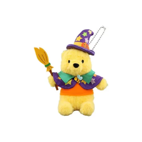 Диснеевские персонажи 2023 Dongdi Хэллоуин Коллекция Винни-Пух Кукла Плюшевая Подвеска 13 см Высота Токийский Дисней