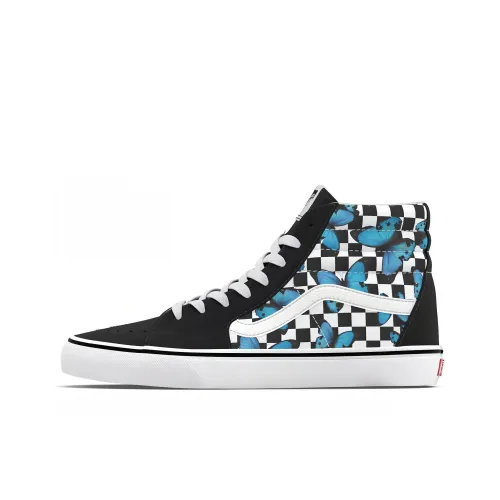 Vans SK8 High Топ Скейтборд Кроссовки Унисекс Черный Белый